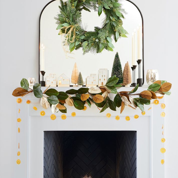 Get the Look: Cream and Gold Harvest Mantle Décor | West Elm (US)