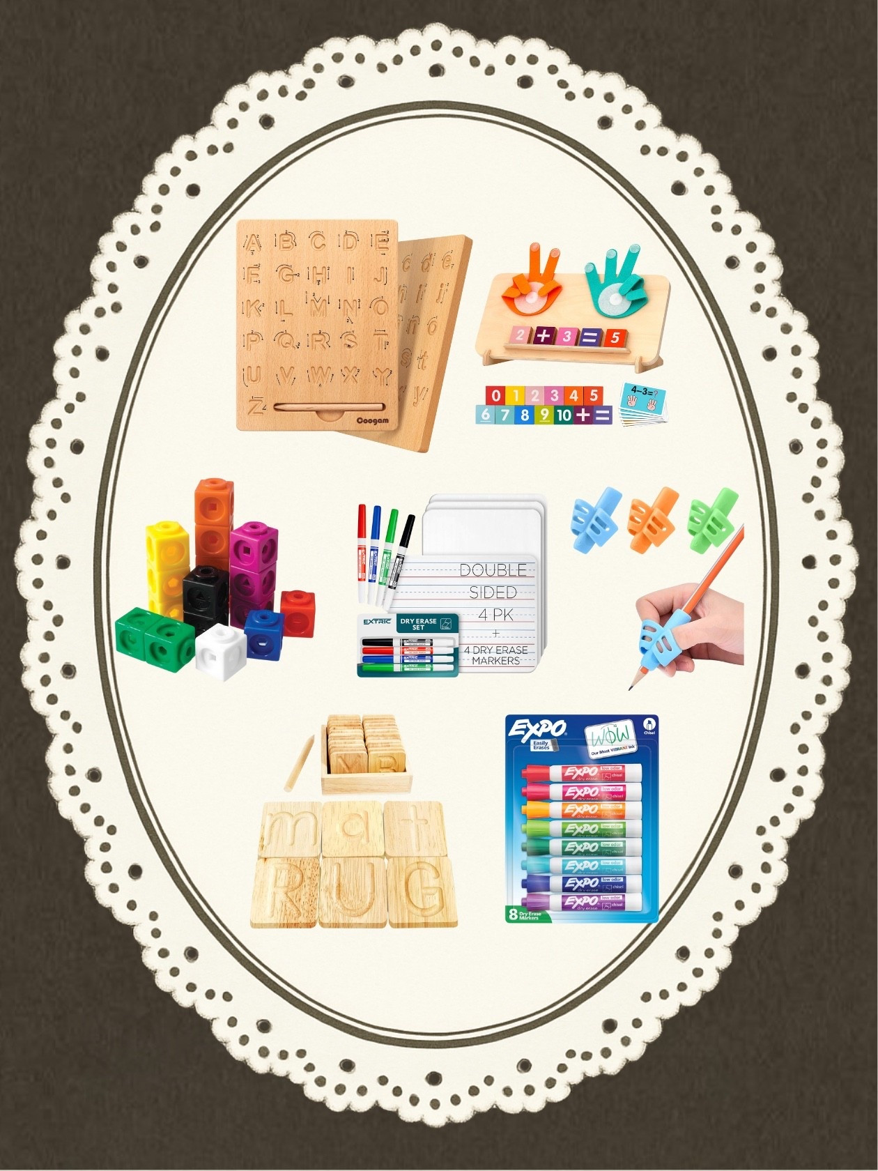 Learning made fun + functional!
From counting toys and hands-on puzzles to white boards, dry-erase markers, and handwriting tools, these essentials make the perfect gifts for little learners heading to school or growing their skills at home! These are great gifts especially for little ones starting to learn new things! We love these and have these are our “to buy” list for when our son starts homeschooling!
Encouraging creativity, confidence, and curiosity every step of the way!

#LearningToolsForKids #EarlyLearningEssentials #BackToSchoolGifts #MontessoriInspired #KidsLearningFun #EducationalToys #FineMotorSkills #WritingPractice #ReadingReadiness #HomeschoolSupplies #CreativeKids #TeacherApproved #EcoFriendlyKids #HandsOnLearning #LittleLearners #ToddlerActivities #PreschoolActivities #KidsCrafts #GiftIdeasForKids