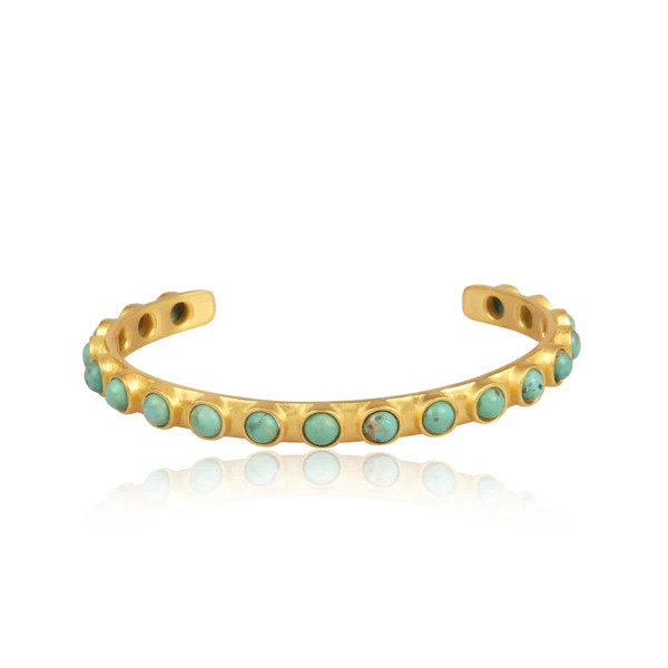 Turquoise Studded Cuff | Christina Greene 