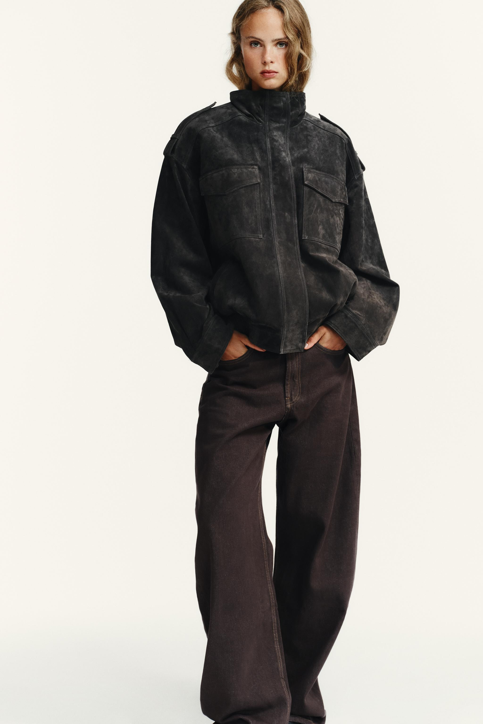 SUEDE LEATHER JACKET | Zara UK