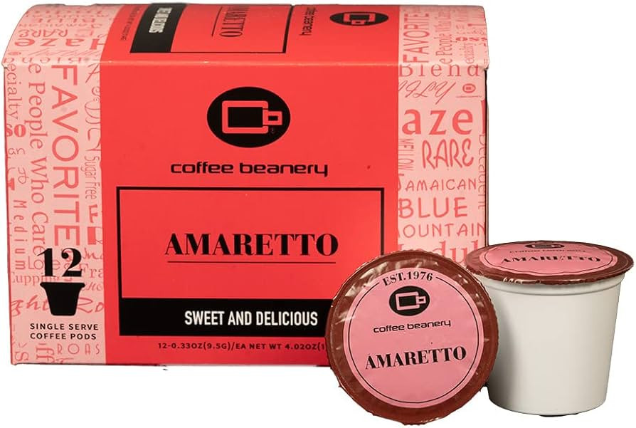Amaretto Coffee Pods by Coffee Beanery | 12ct Medium Roast Arbica Coffee | Amazon (US)
