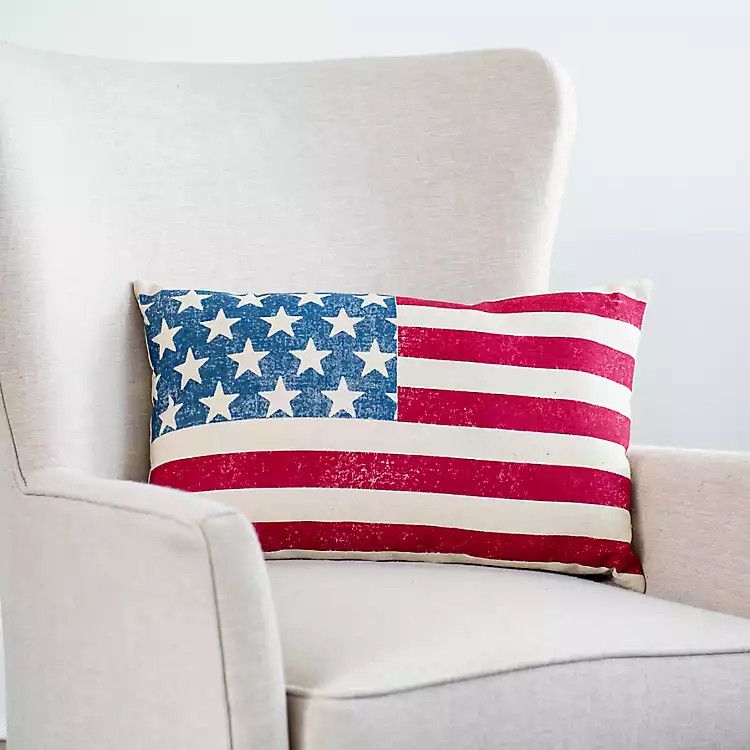 American Flag Lumbar Pillow | Kirkland's Home