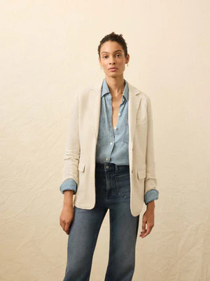 Inlet Knit Blazer - Light Oatmeal Melange | Faherty