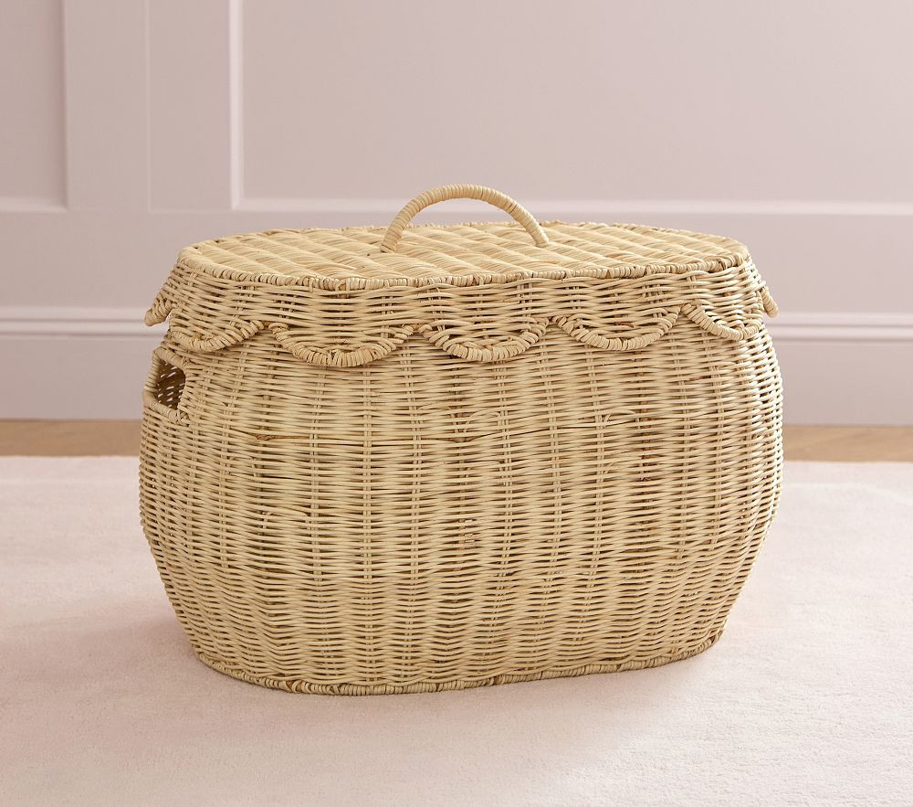 Palmer Scalloped Storage Trunk | Pottery Barn Kids