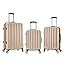 Rockland Santa Monica Hardside Spinner Wheel Luggage, Champagne, 19", 24", 28" | Amazon (US)