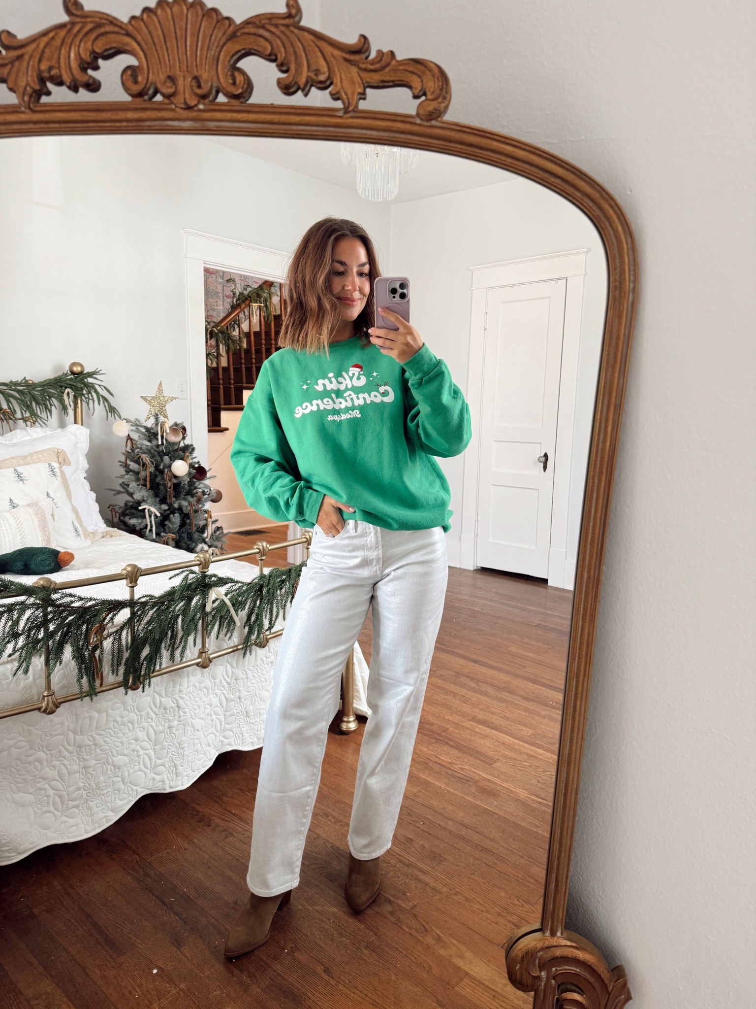 Sparky holiday pants and booties on sale! 

#LTKHoliday #LTKmomlife #LTKootd