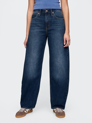 High Rise Barrel Jeans | Gap (US)