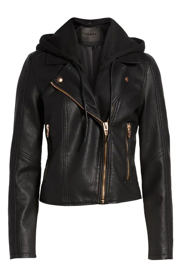Meant to Be Moto Jacket with Removable Hood | Nordstrom
