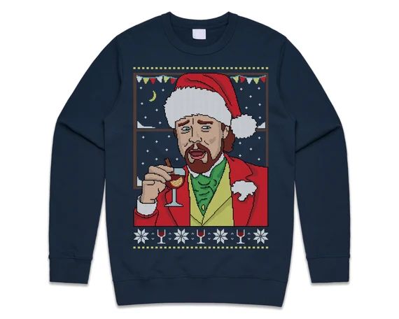 Leonardo Dicaprio Meme Christmas Jumper Sweater Sweatshirt - Etsy | Etsy (US)