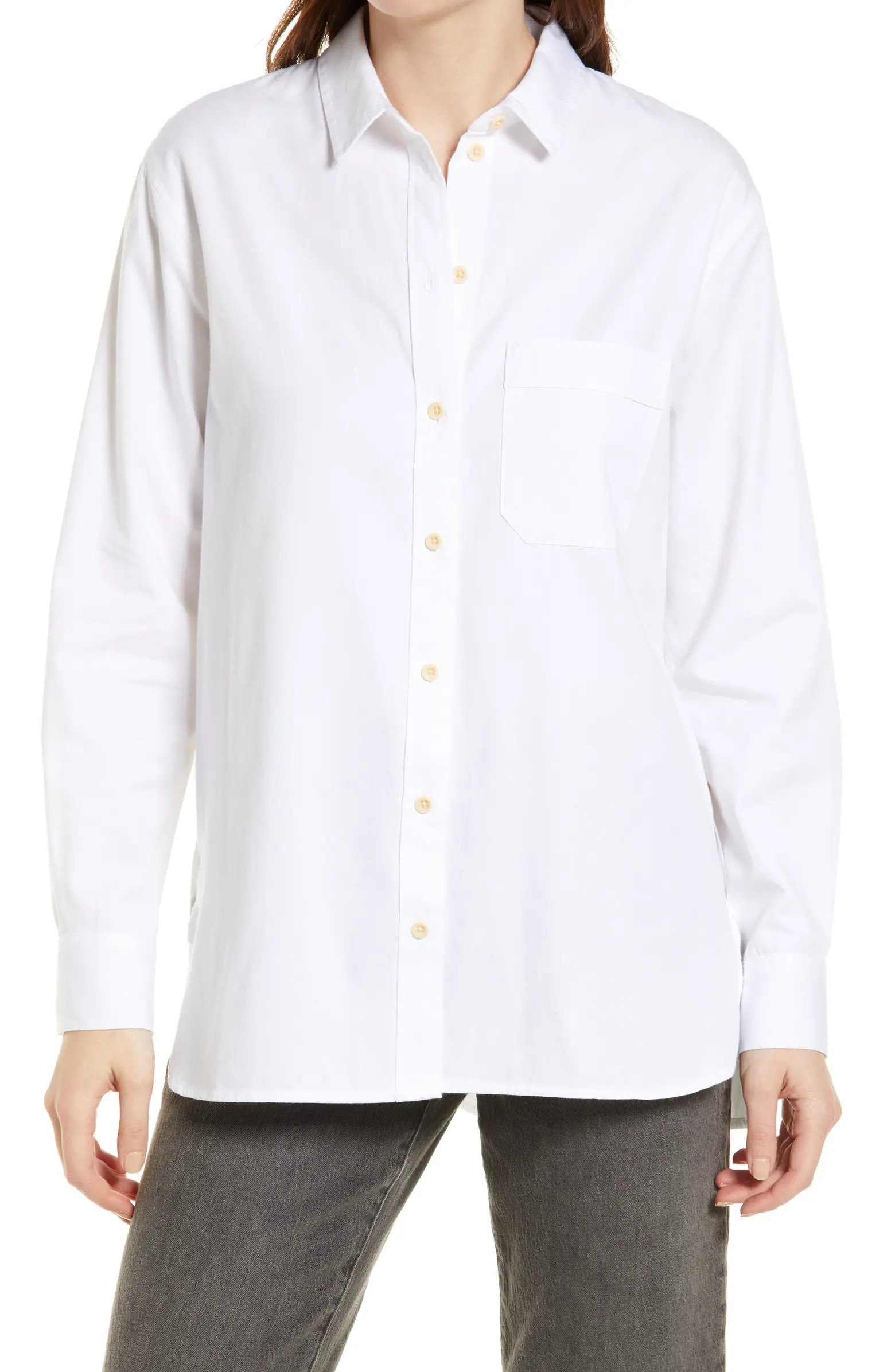 Oversize Ex-Boyfriend Button-Up Shirt | Nordstrom