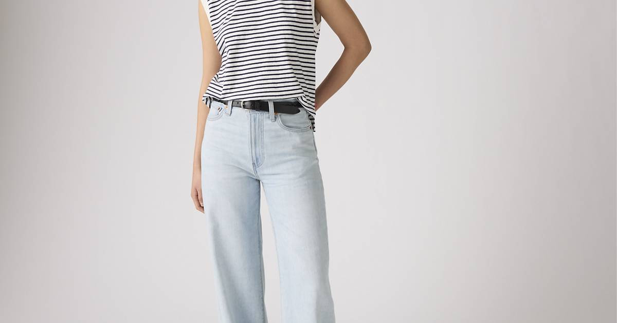 Ribcage Wide-leg Linen+ Denim Women's Jeans | Levi's US