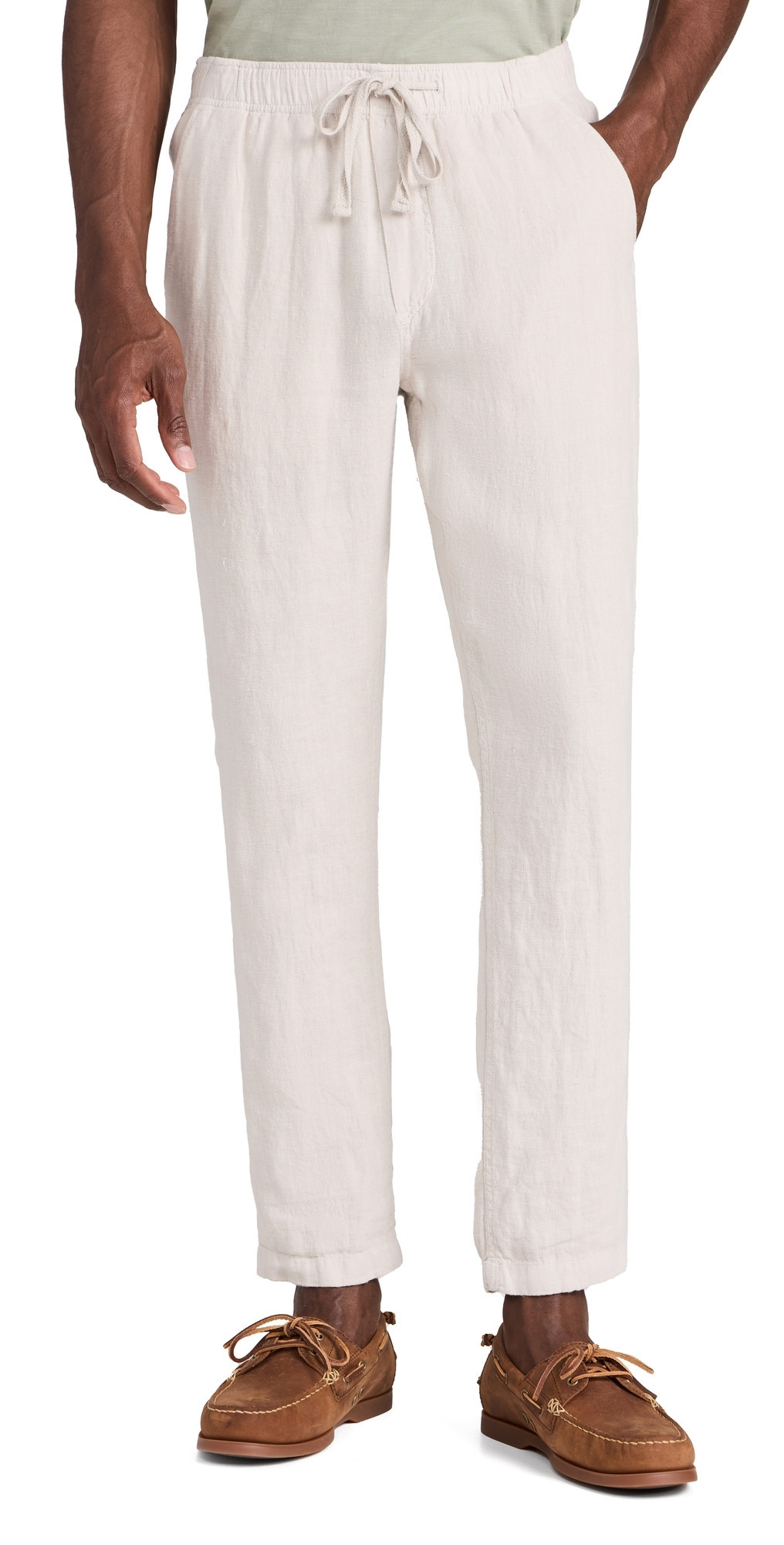Faherty Linen Drawstring Pants Weathered Sand S | Shopbop