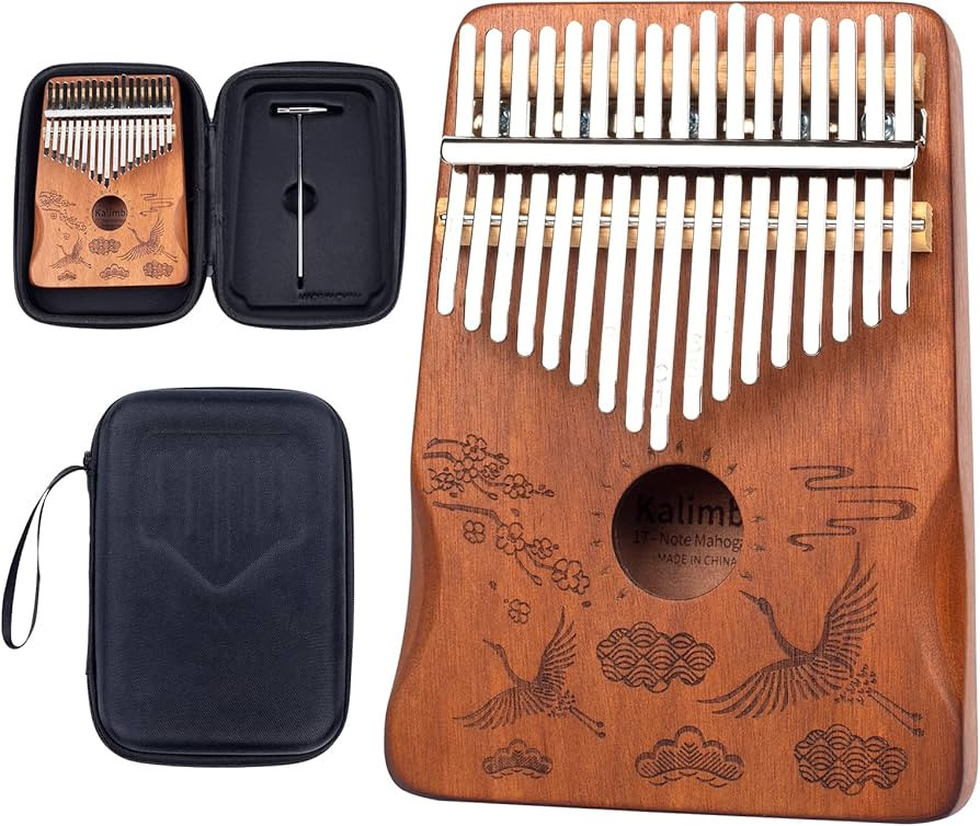 Kalimba Thumb Piano 17 Keys: Portable Mbira Finger Pianos Musical Instrument Gifts for Kids Adult... | Amazon (US)