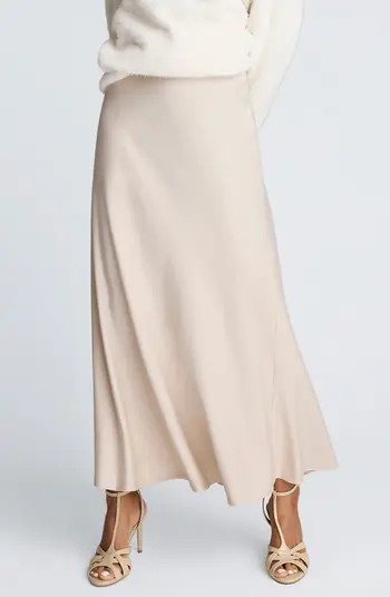 Kenneth Cole Flare Satin Maxi Skirt | Nordstrom | Nordstrom