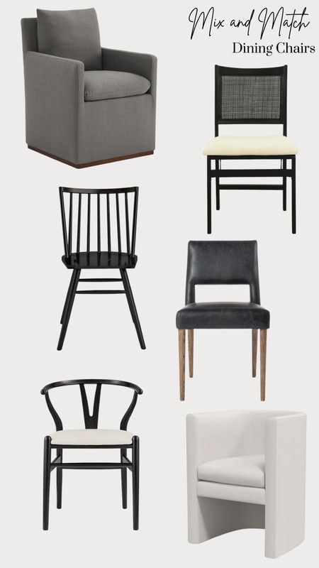 Joss & Main mix and match dining chairs 

#LTKhome