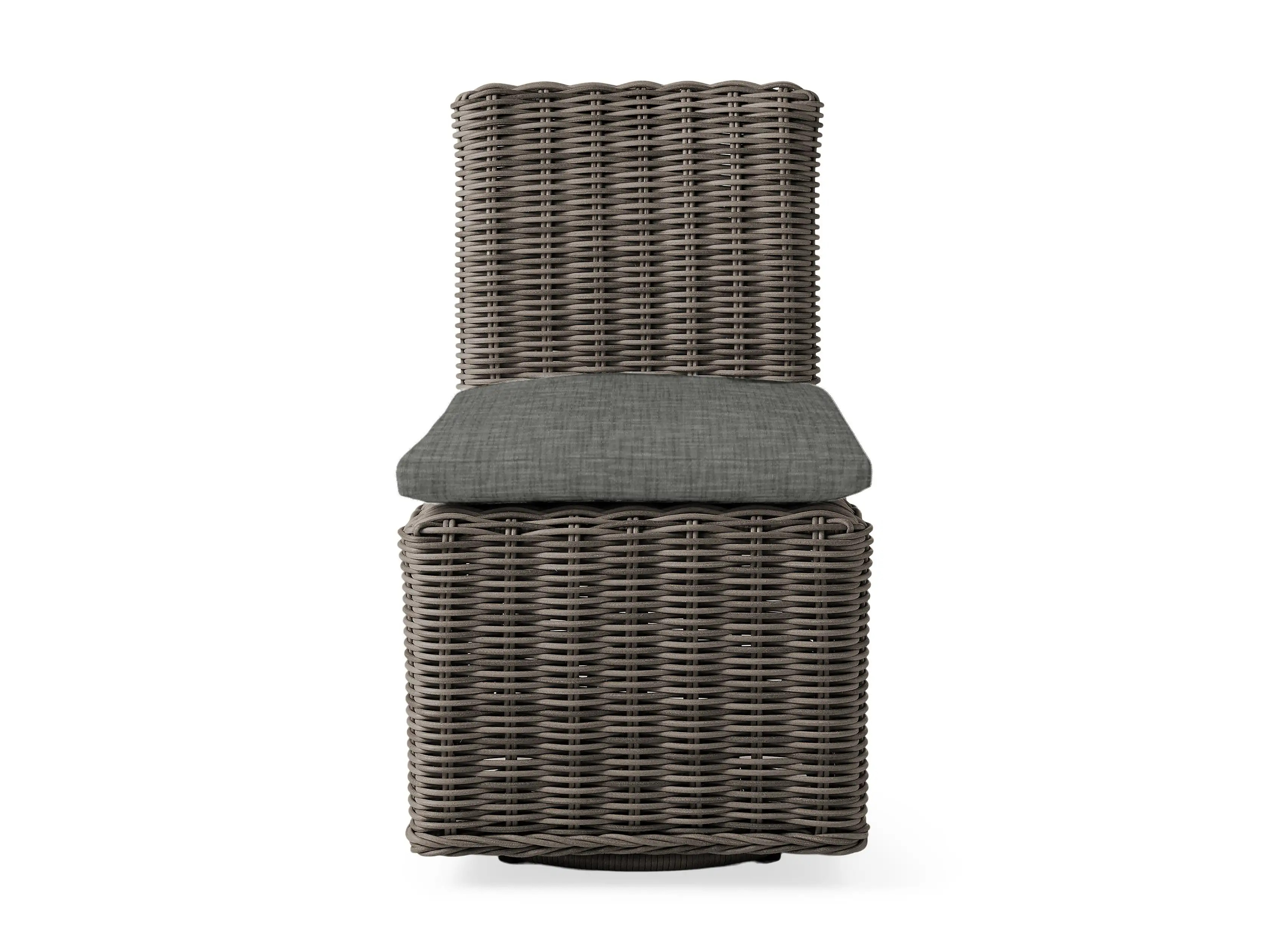 Montauk Outdoor Swivel Dining Side Chair in Dry Bark | Arhaus