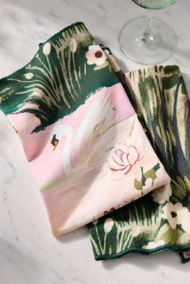 Swan Napkins, Set of 2 | Anthropologie (US)
