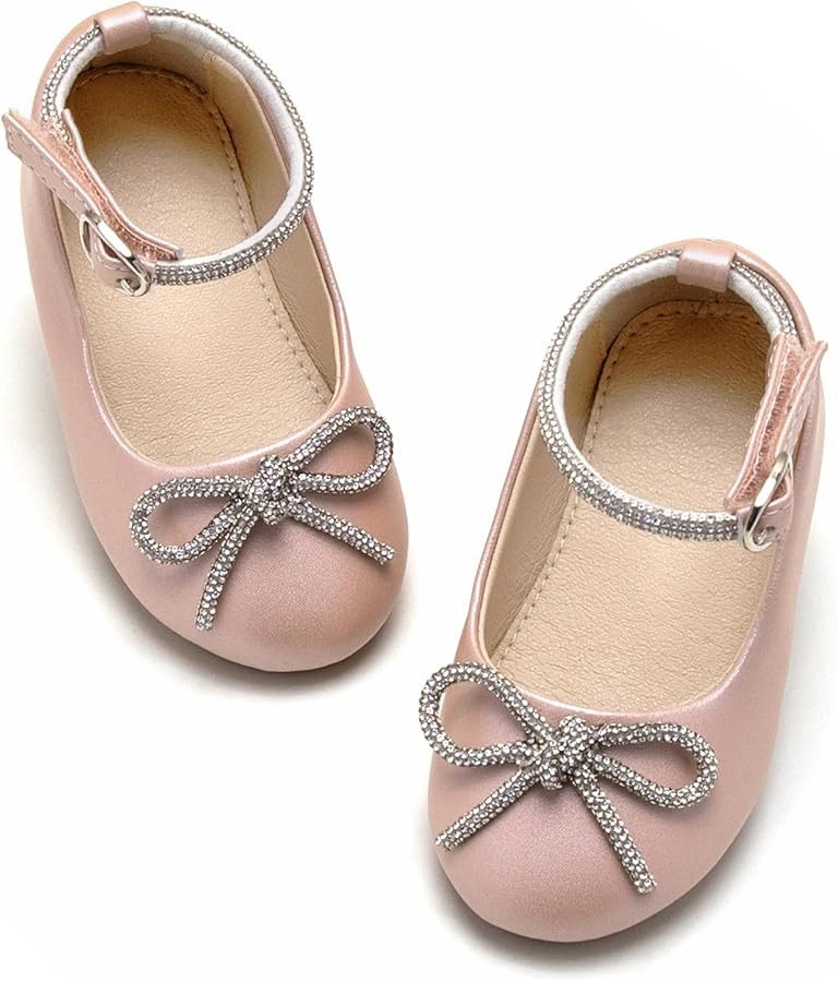 THEE BRON Girl's Toddler/Little Kid Ballet Mary Jane Flat Dress Shoes | Amazon (US)