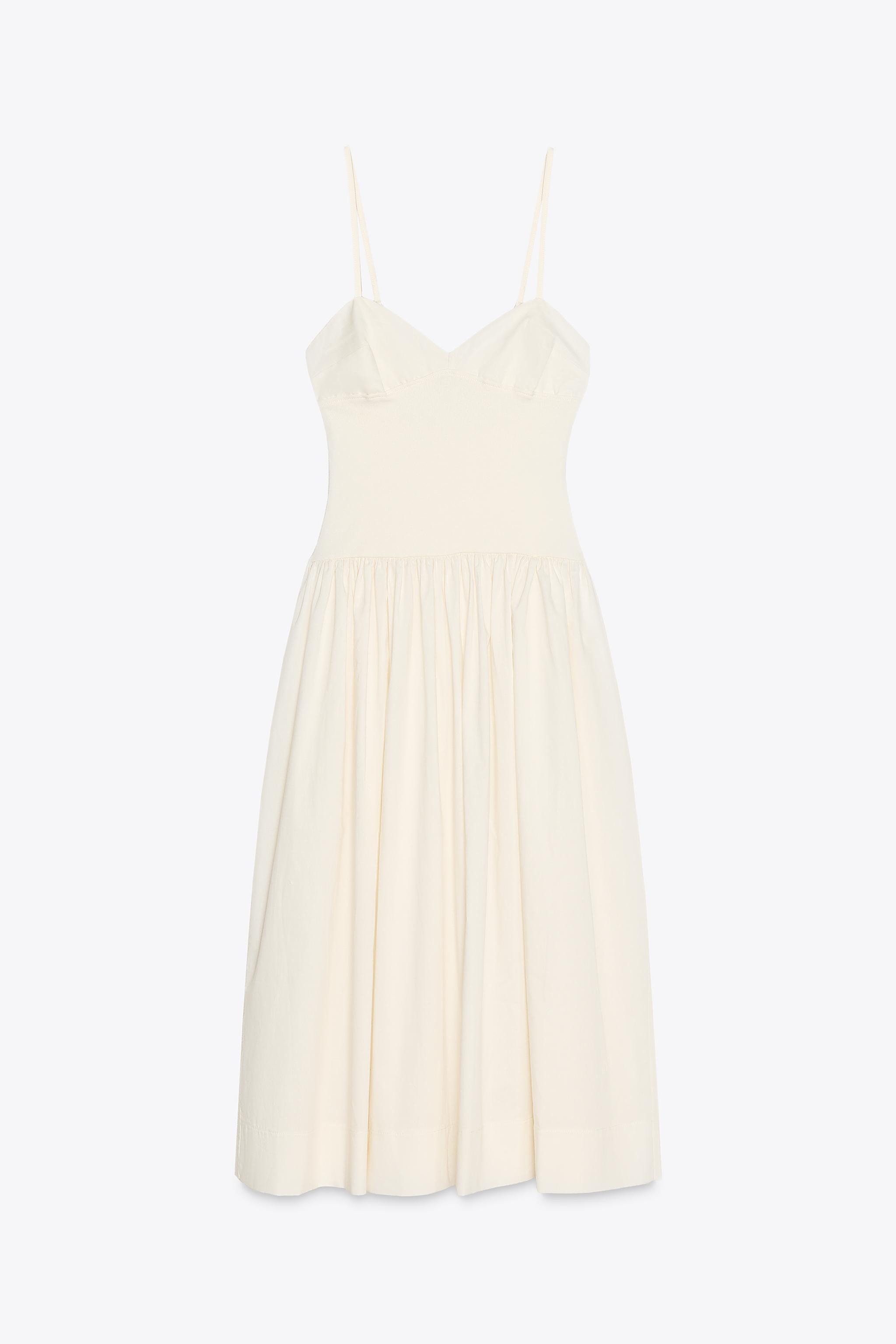 POPLIN COMBINATION DRESS | Zara US