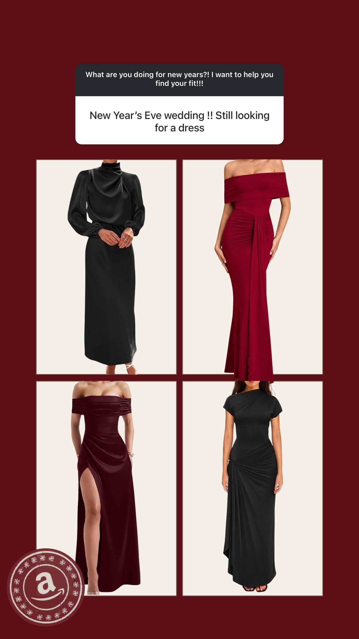 Winter wedding guest dresses from Amazon✨ 

#LTKWedding #LTKHoliday #LTKMidsize