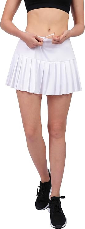 HonourSex Women Tennis Skirt Pleated Golf Skirts with Pockets Skort Workout Sports Hiking Athleti... | Amazon (US)