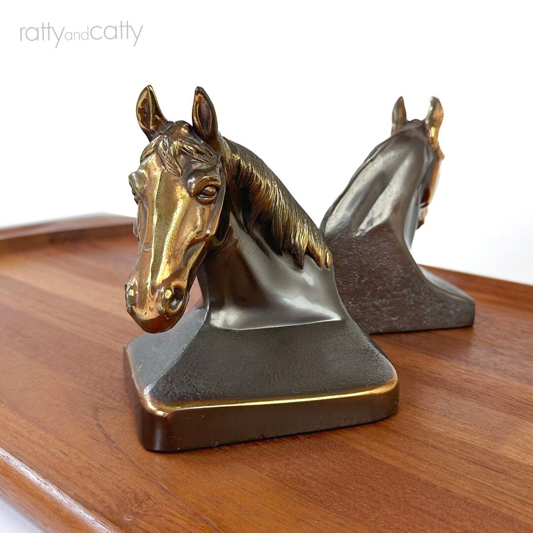 Vintage Horse Bookends | Etsy (US)