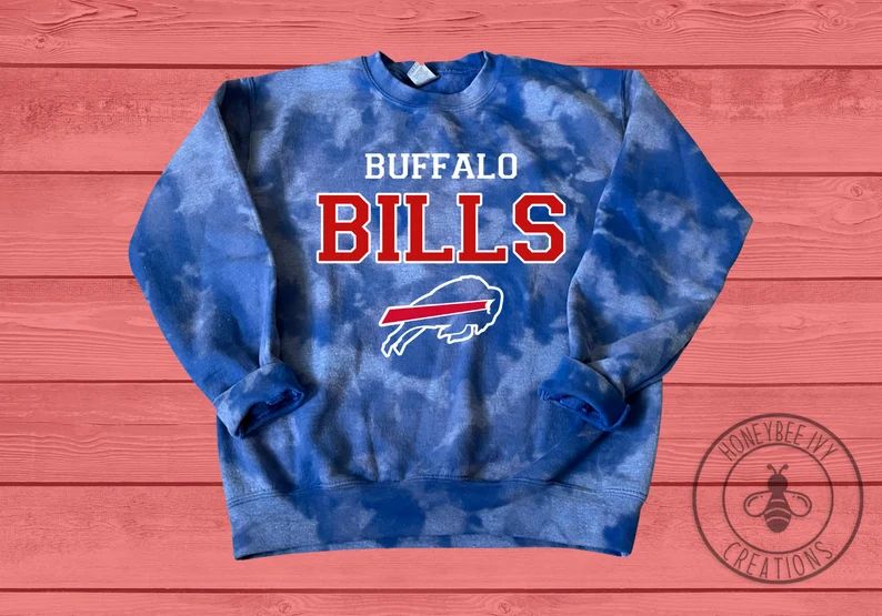 Buffalo Bills bleach dye sweatshirt  Buffalo sweatshirt | Etsy | Etsy (US)