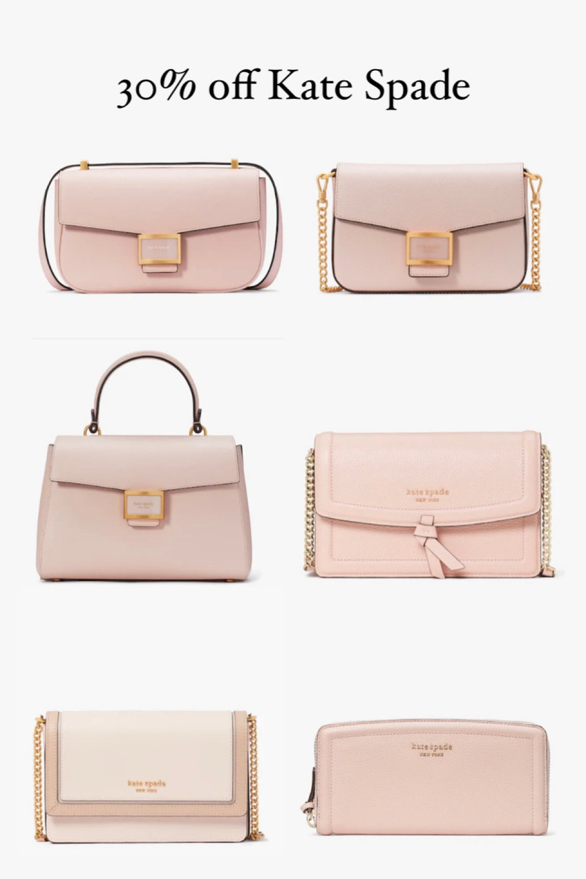 30% off Kate Spade 

#LTKsalealert #LTKitbag #LTKHolidaySale