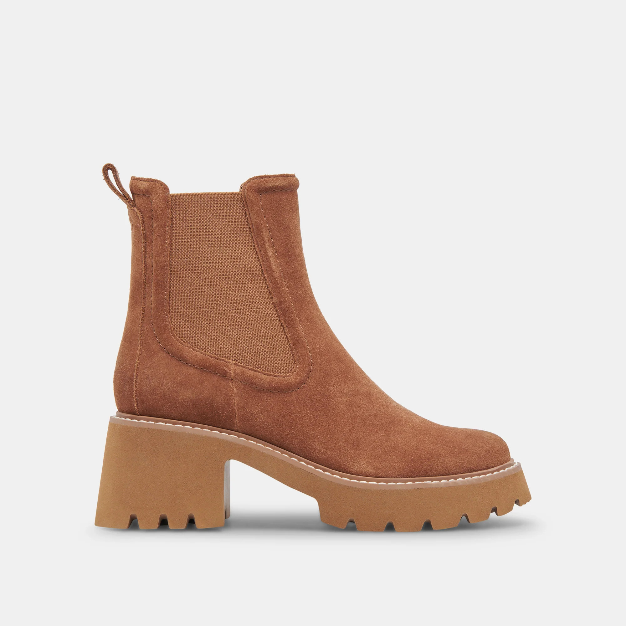HAWK H20 BOOTIES CHESTNUT SUEDE | DolceVita.com