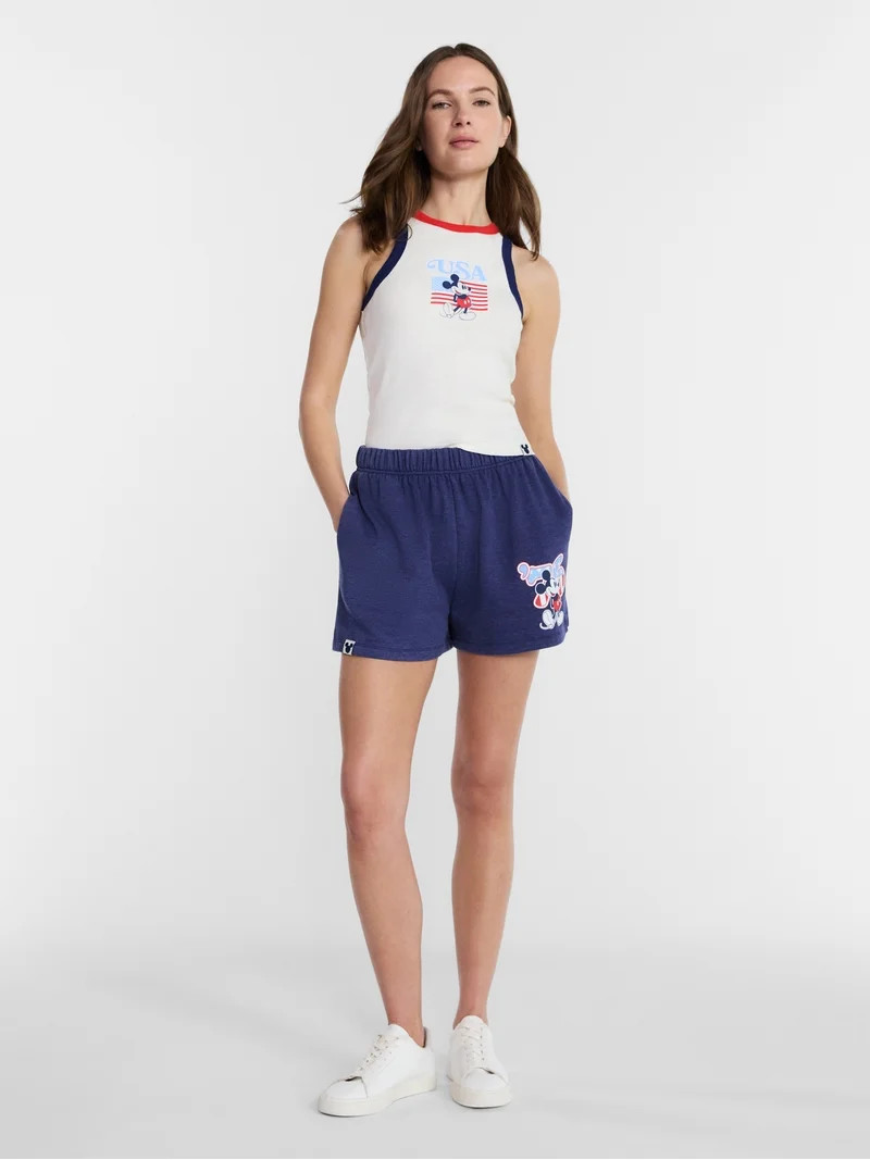 Disney Women's Mickey USA Flag Graphic Tank Top, Sizes XXS-5XL | Walmart (US)