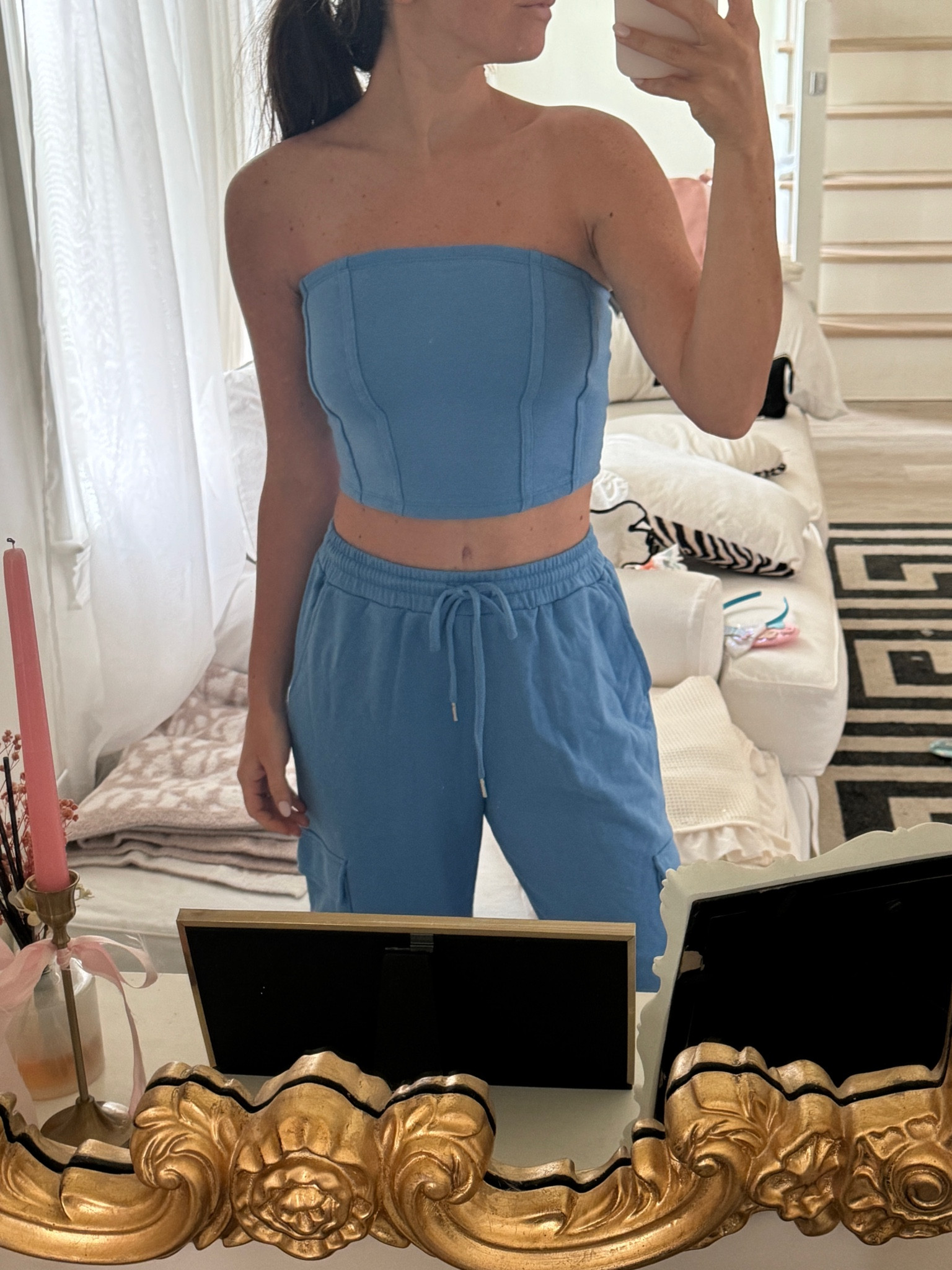 Walmart strapless sweat set! Cutesy for a travel day! 

#LTKTravel #LTKBacktoSchool #LTKActive