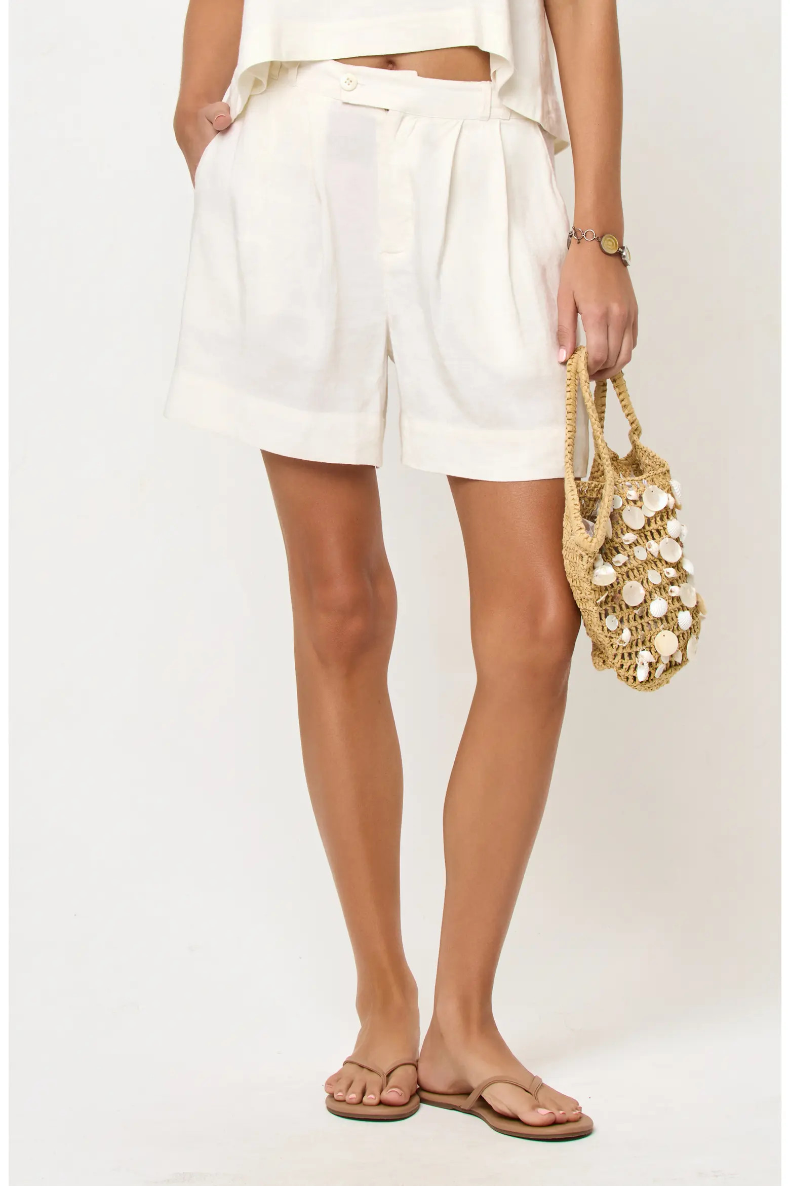 LSPACE Billie Linen Blend Shorts (Women) | Nordstrom | Nordstrom
