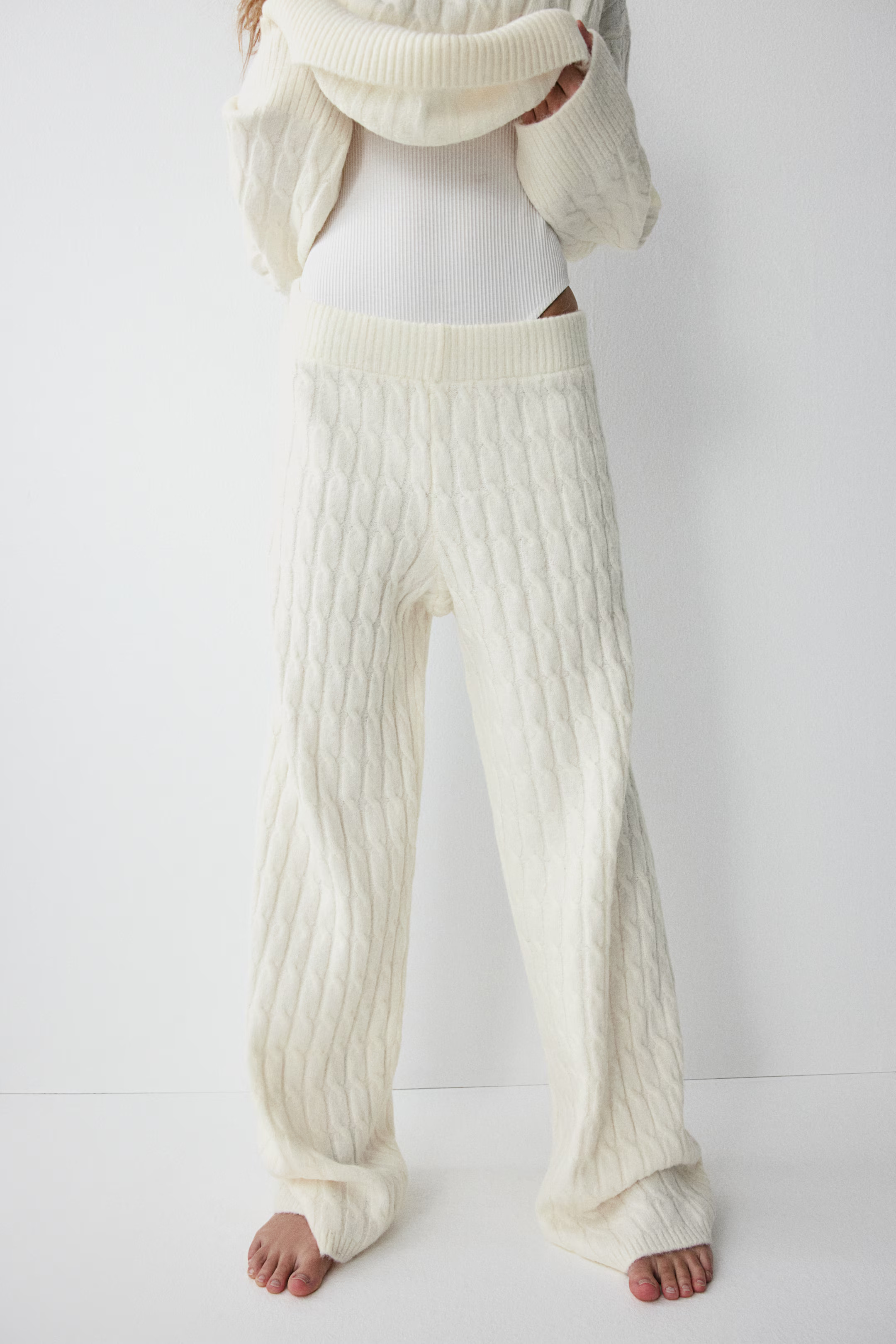 Cable-knit trousers | H&M (UK, MY, IN, SG, PH, TW, HK)