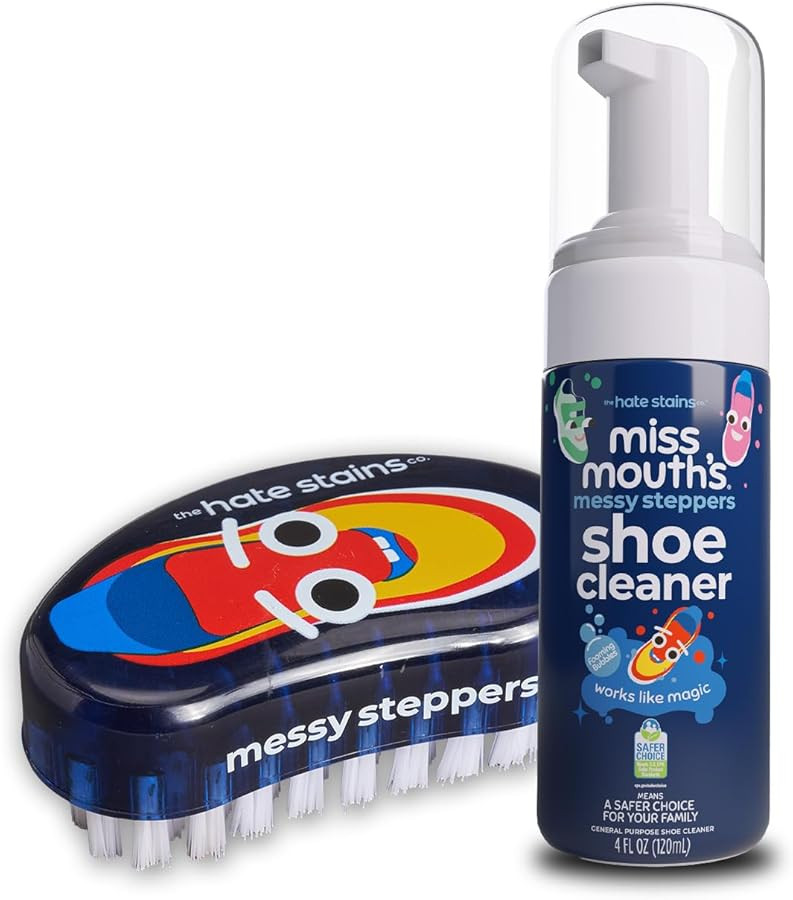 Miss Mouth's Messy Steppers Shoe Cleaner - 4oz Spray and Shoe Cleaning Kit Brush | Amazon (US)
