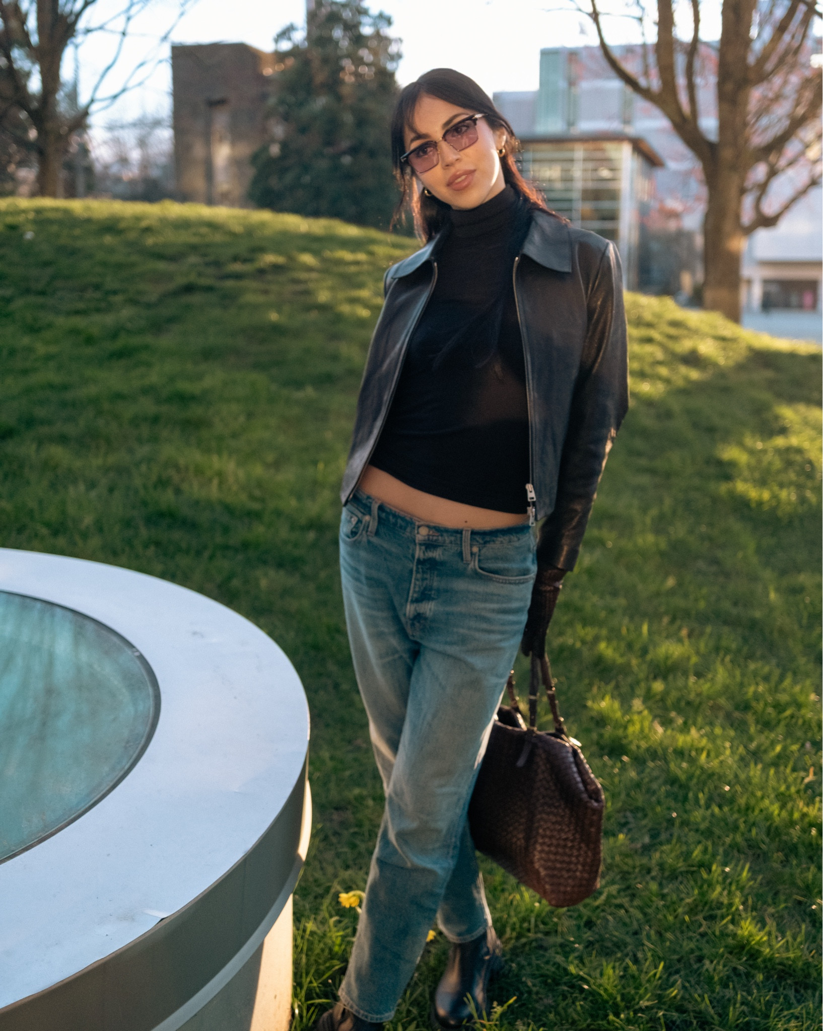 Early spring calls for denim and leather. This is one of my go to jackets! 

#LTKTall #LTKspring #LTKootd