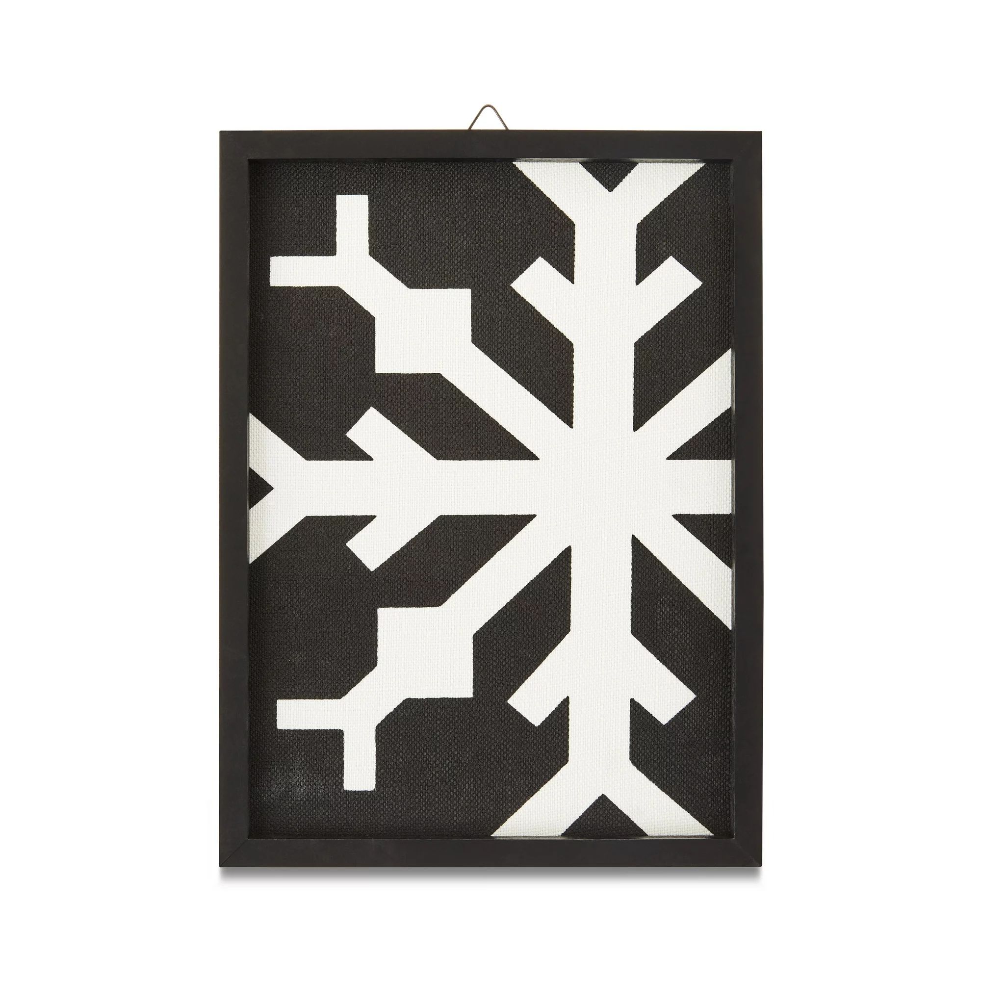 Black/White Snowflake Wall Décor, by Holiday Time - Walmart.com | Walmart (US)