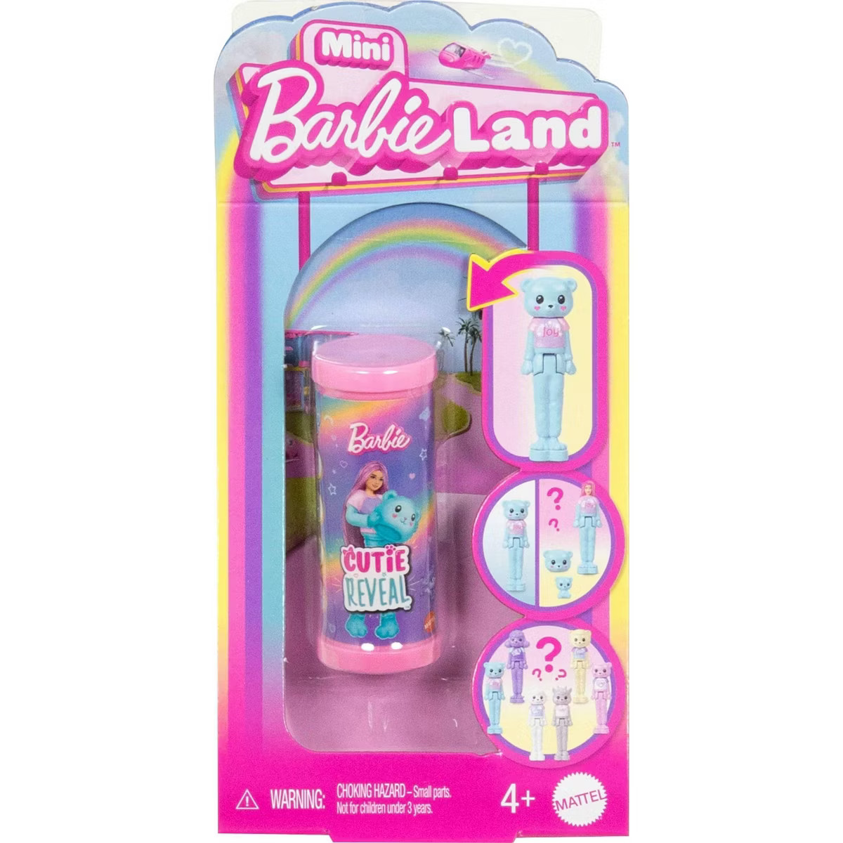 Barbie Mini BarbieLand Cutie Reveal Doll and Pet, 1.5" Cozy Cute Tees Series | Target