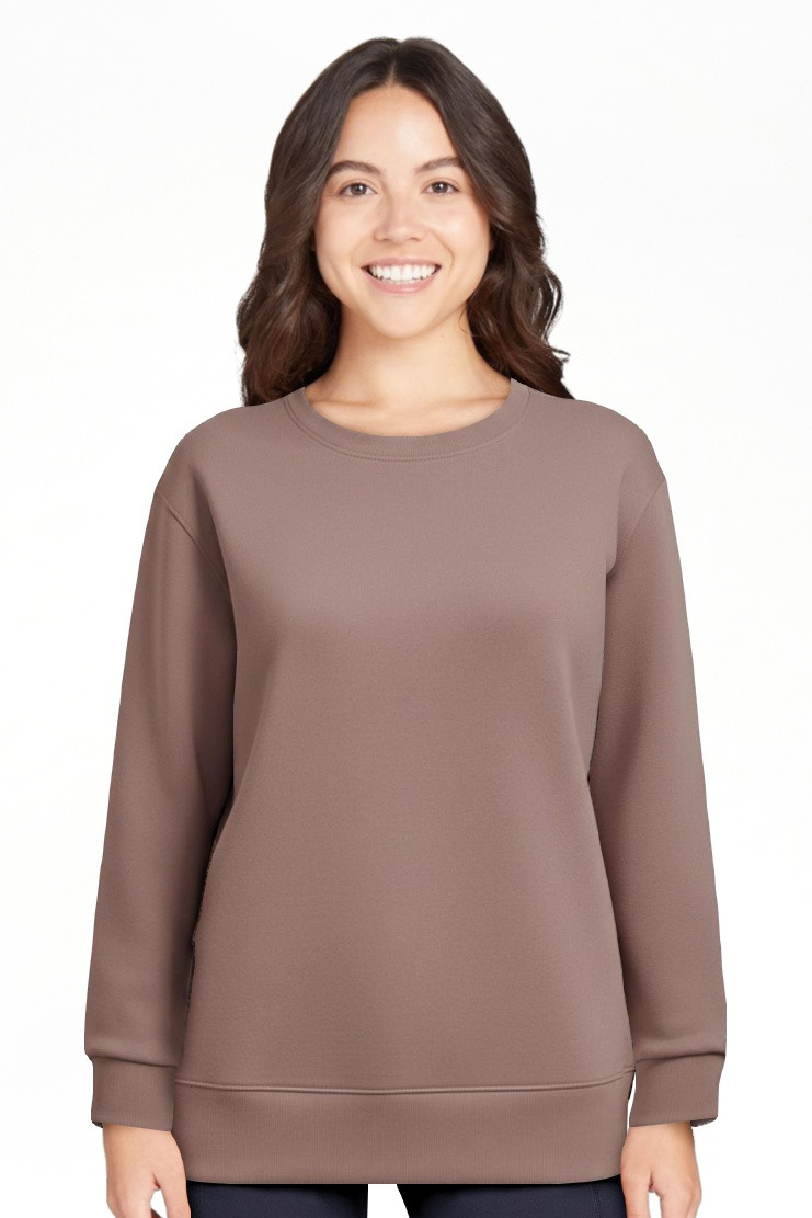 Pinspark Soft Crewneck Sweatshirt for Women Pullover Long Sleeve Lightweight Yoga Loose Fit Sweat... | Walmart (US)