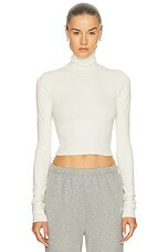Cropped Fitted Turtleneck Top | FWRD 