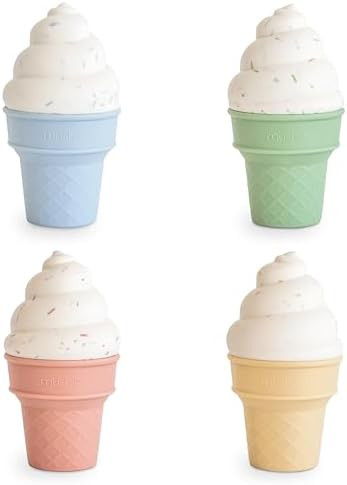 mushie Silicone Mix and Match Ice Cream Toy 4 Pack | Mold Free | Amazon (US)