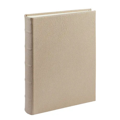 Graphic Image medium bound leather photo album in beechwood
