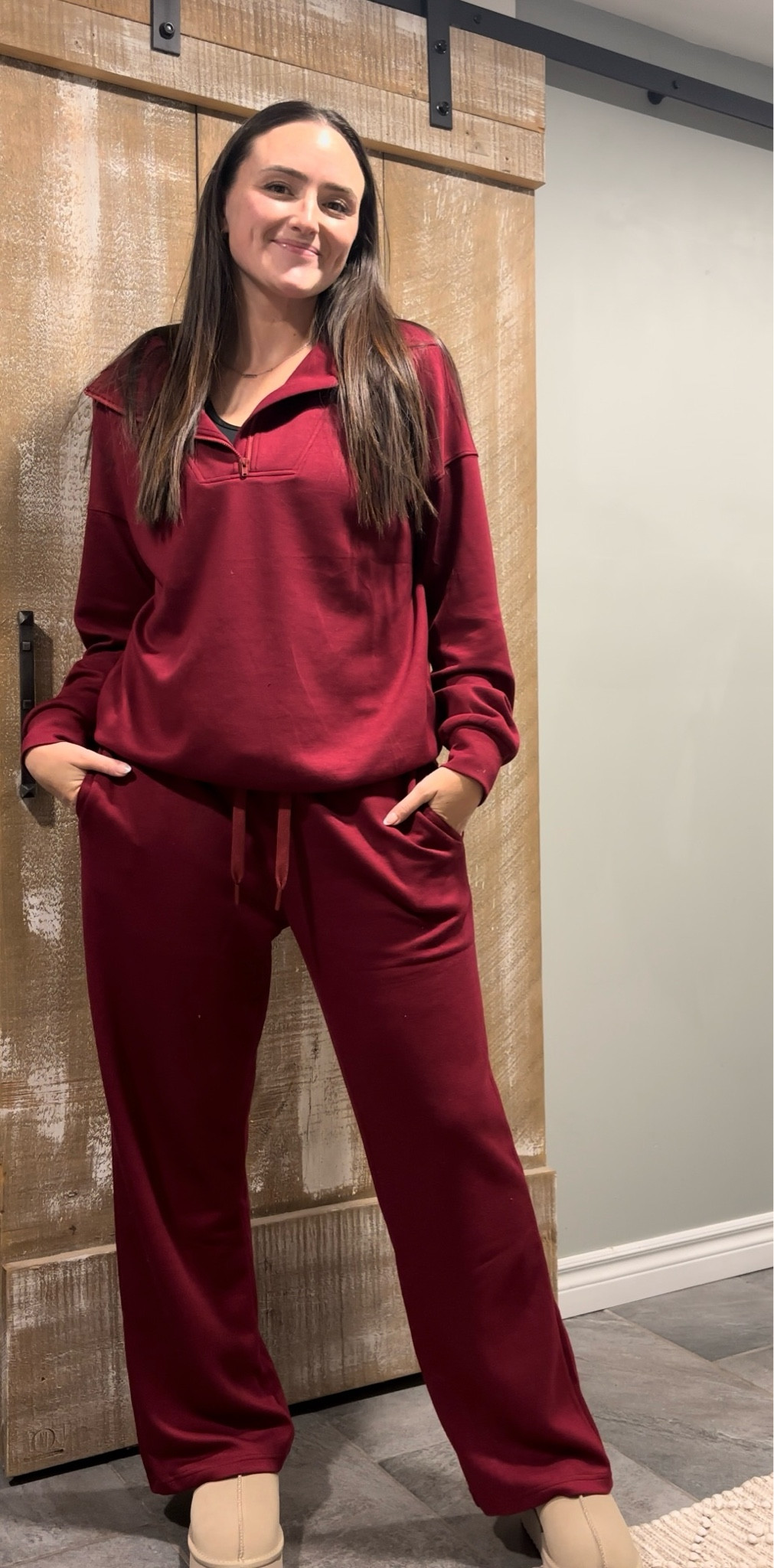 The comfiest set!! ✨ I got a medium in Wine Red and the color is soooo pretty! 

#LTKstyletip #LTKfindsunder50 #LTKActive