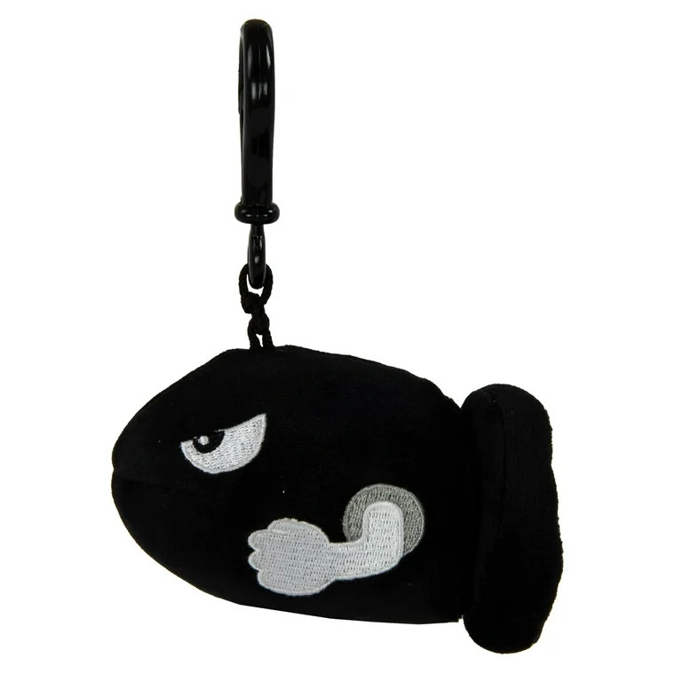 Nintendo Mario Kart Club Mocchi Mocchi Clip-On Plush, 4" Bullet Bill Plush Stuffed Toy | Walmart (US)