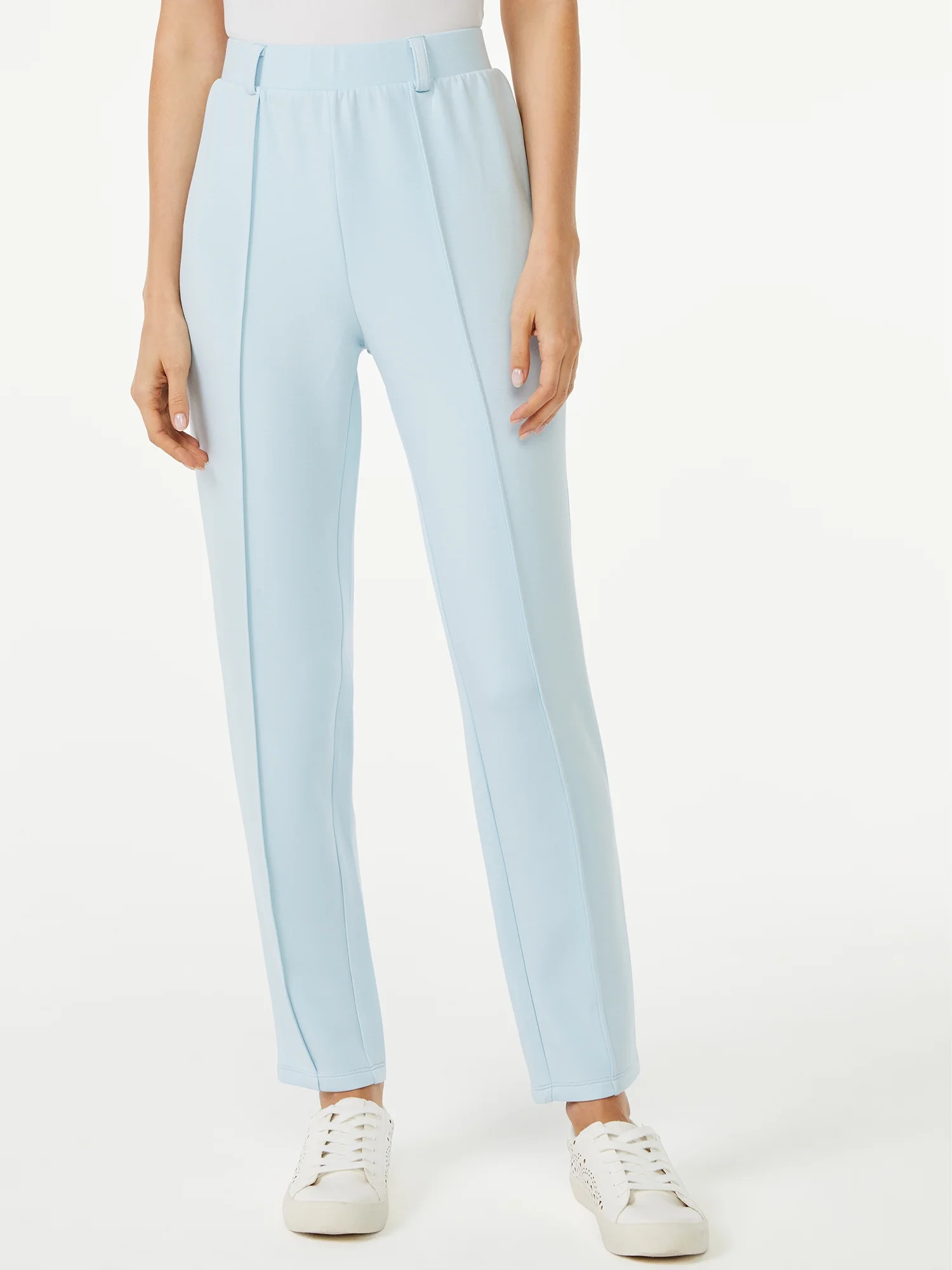 Scoop Women's Pintuck Tie Front Track Pants | Walmart (US)