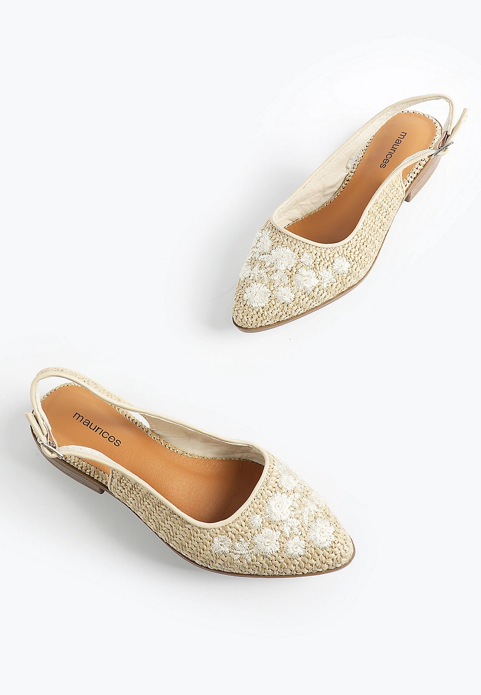 SuperCush Raffia Slingback Flat | Maurices