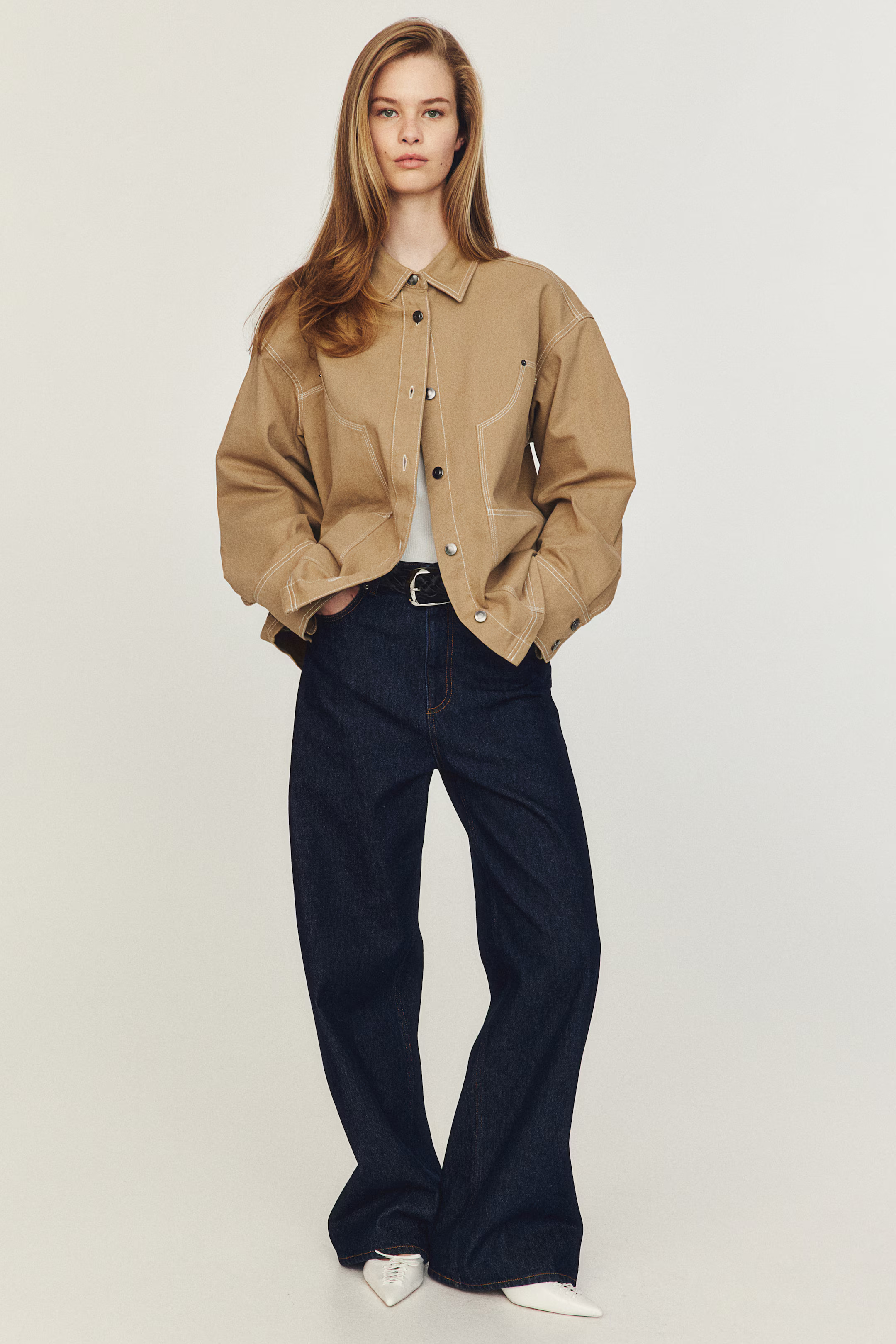 Cotton utility overshirt | H&M (UK, MY, IN, SG, PH, TW, HK)