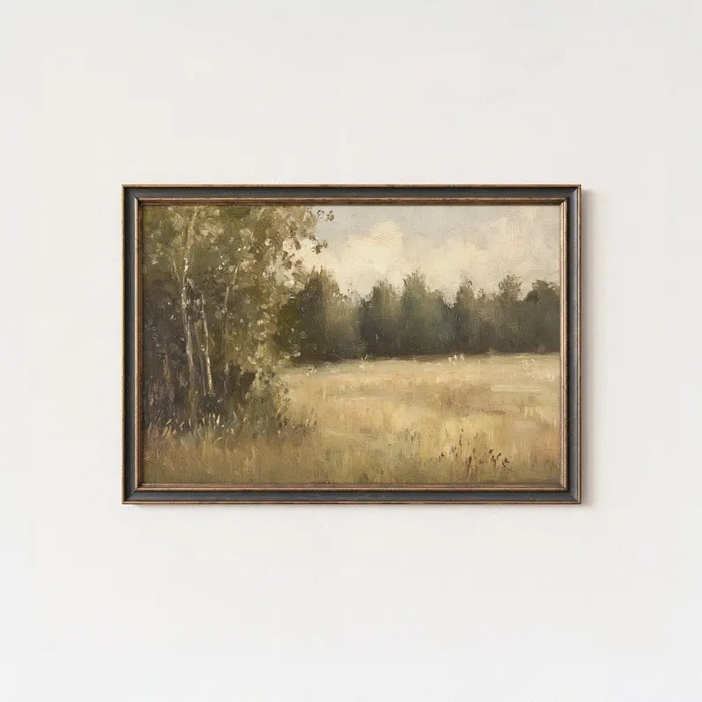 Digital Download | Vintage Art | Landscape Art | Echoes of Autumn Fields - Etsy | Etsy (Global)