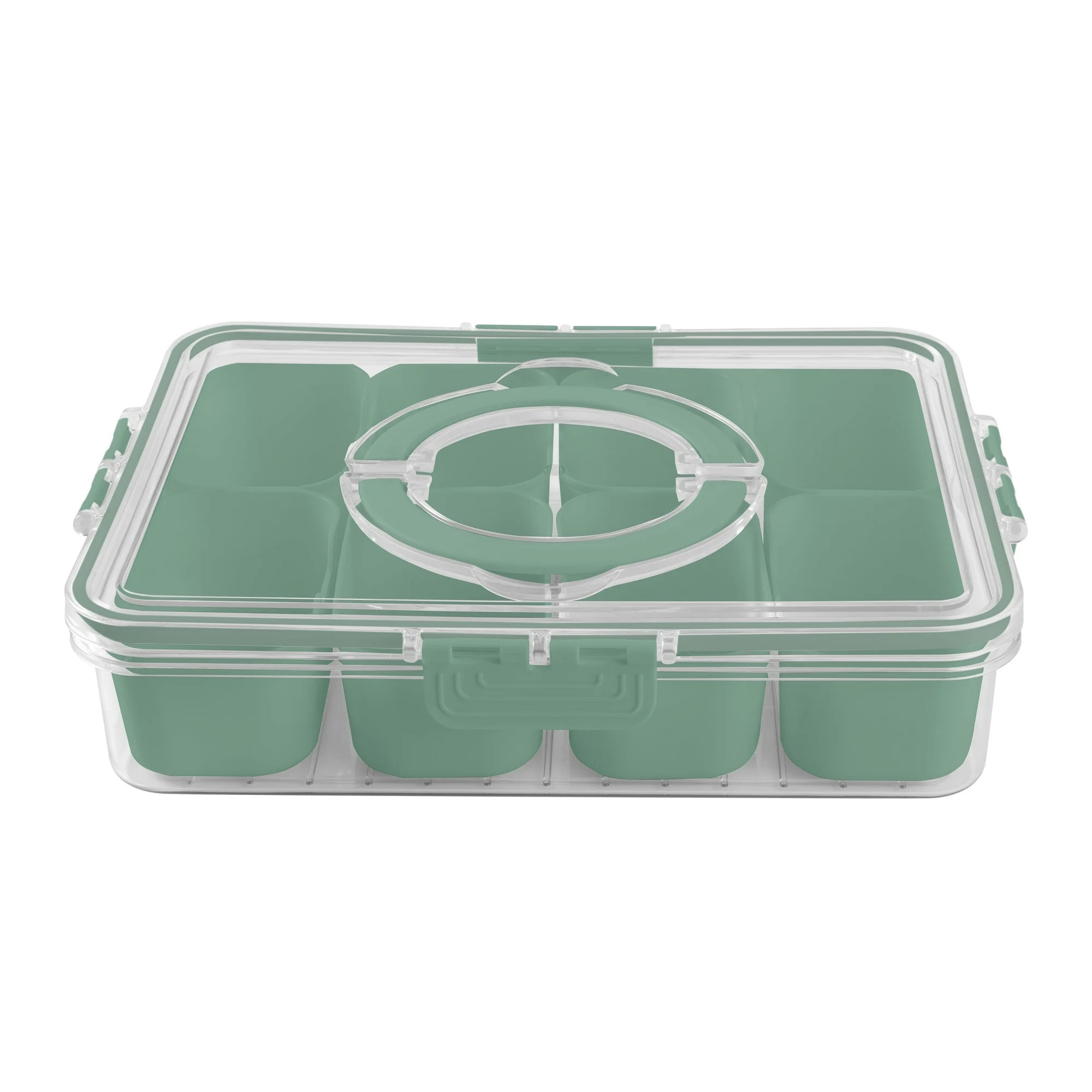 (4 pack) Cook With Color 8-Compartment Snackle Box, Charcuterie Container, Divided Serving Tray w... | Walmart (US)