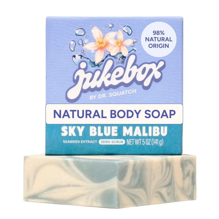 Jukebox Natural Women's Bar Soap – Cold Process – No Harsh Chemicals – Sky Blue Malibu, 5oz | Walmart (US)
