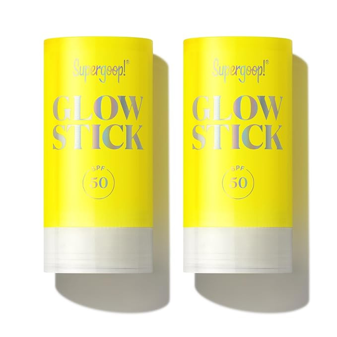 Supergoop! Glow Stick - 0.7 oz, Pack of 2 - SPF 50 PA++++ Dry Oil Sunscreen Stick for Face & Body... | Amazon (US)